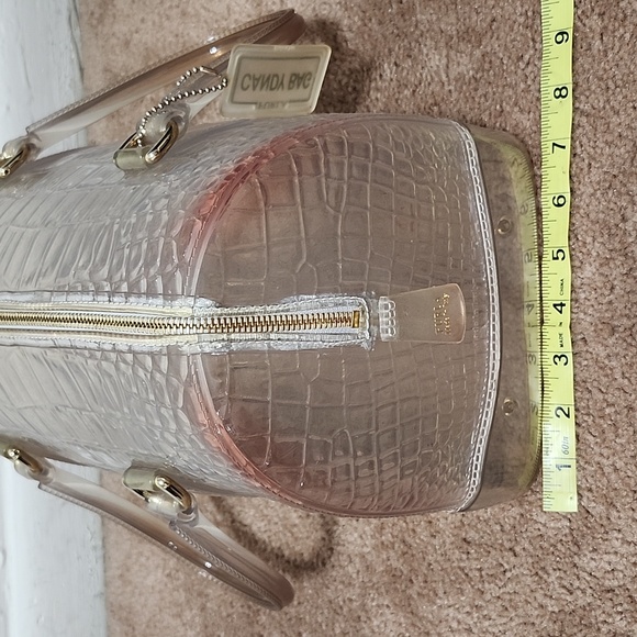 Furla Clear Opaque Jelly PVC Candy Bag Purse Satchel Handbag - Picture 14 of 15